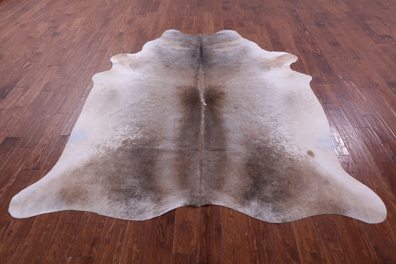 Brown & White Natural Cowhide Rug - XX-Large 8' 2"H x 7' 0"W
