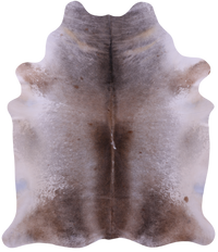 Thumbnail for Brown & White Natural Cowhide Rug - XX-Large 8' 2