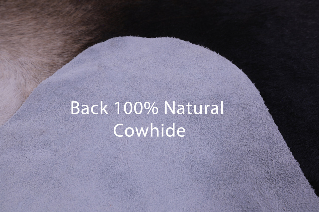 Dark Brown Natural Cowhide Rug - XX-Large 8' 8"H x 7' 6"W