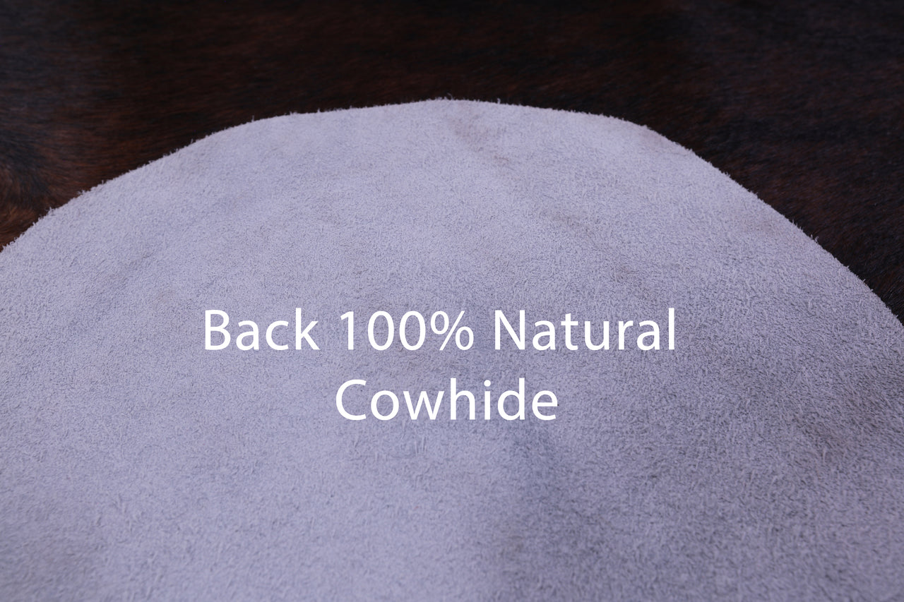 Dark Brindle Natural Cowhide Rug - XX-Large 8' 3"H x 7' 3"W
