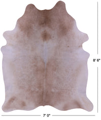 Thumbnail for Beige Natural Cowhide Rug - XX-Large 8' 6