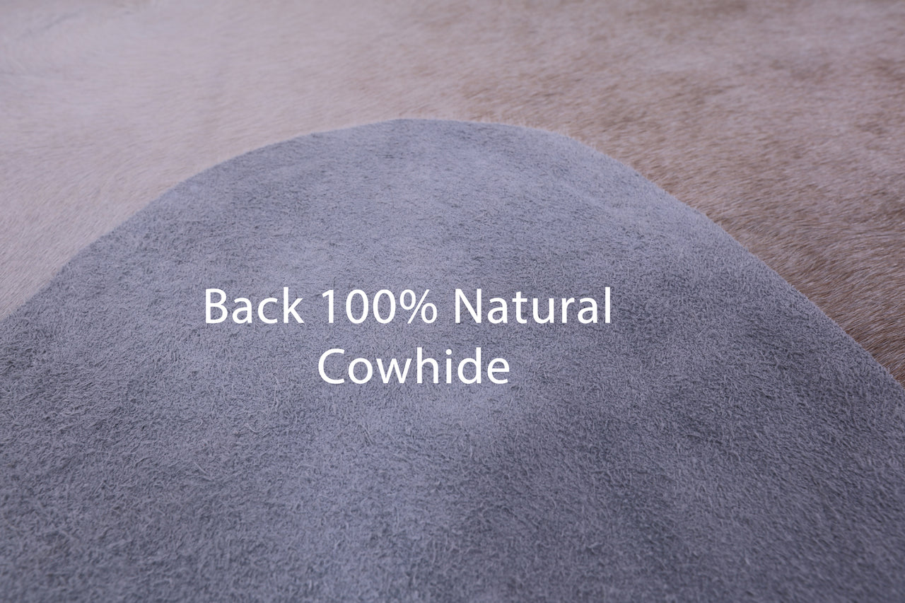 Beige Natural Cowhide Rug - XX-Large 8' 6"H x 7' 0"W