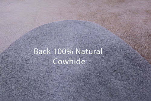 Beige Natural Cowhide Rug - XX-Large 8' 6