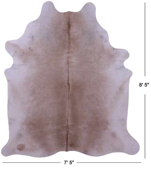 Beige Natural Cowhide Rug - XX-Large 8' 5