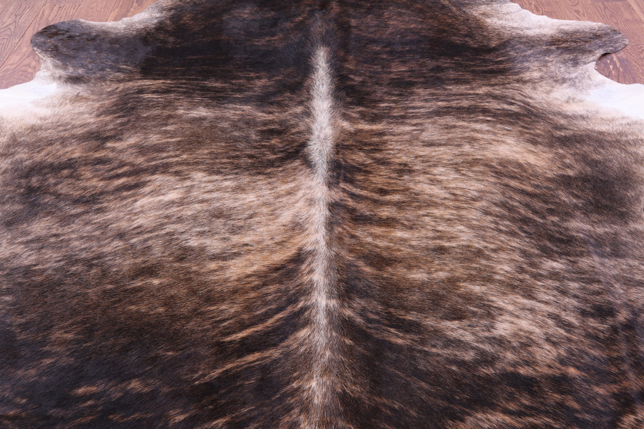 Light Brindle Natural Cowhide Rug - XX-Large 8' 8"H x 7' 5"W