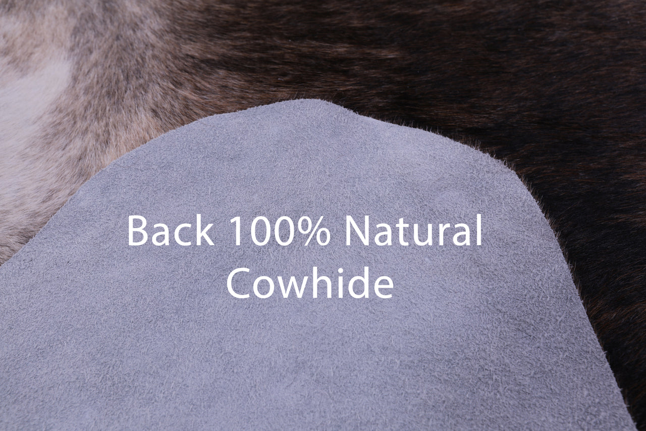 Light Brindle Natural Cowhide Rug - XX-Large 8' 8"H x 7' 5"W