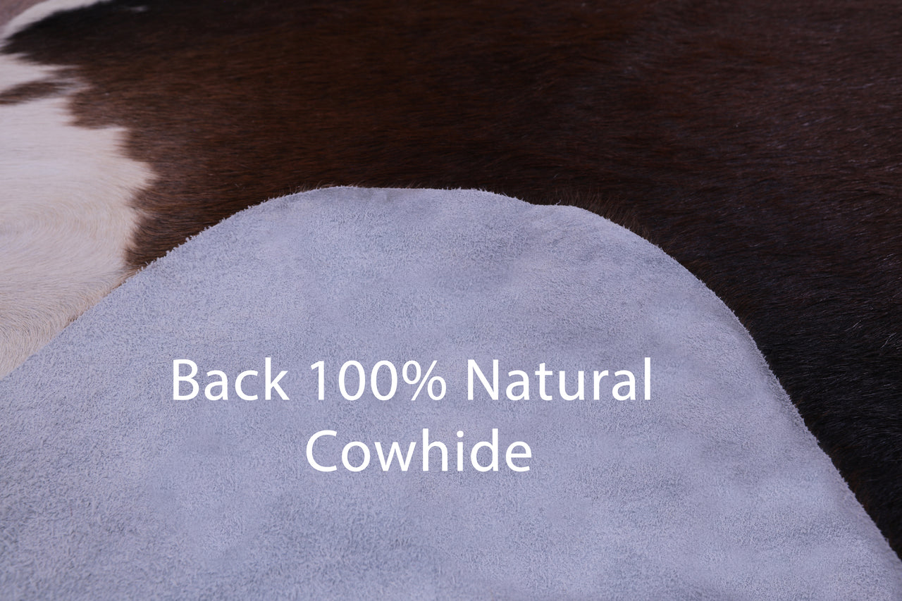 Brown Natural Cowhide Rug - XX-Large 8' 6"H x 7' 7"W
