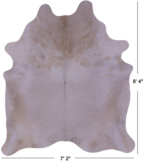 Beige Natural Cowhide Rug - XX-Large 8' 4