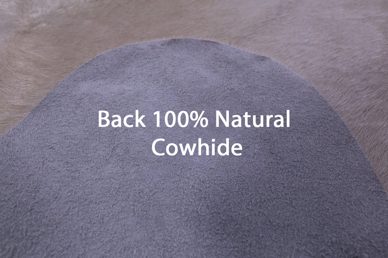 Beige Natural Cowhide Rug - XX-Large 8' 4"H x 7' 2"W