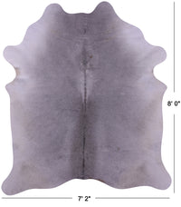 Thumbnail for Grey Natural Cowhide Rug - XX-Large 8' 0
