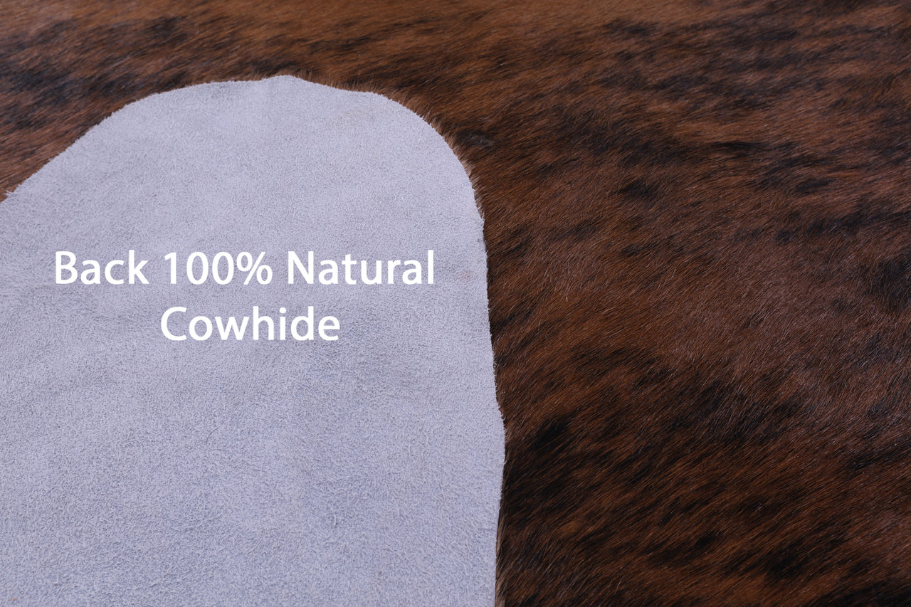 Light Brindle Natural Cowhide Rug - XX-Large 8' 3"H x 7' 2"W