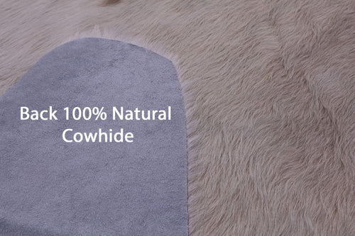 Beige Natural Cowhide Rug - XX-Large 8' 1