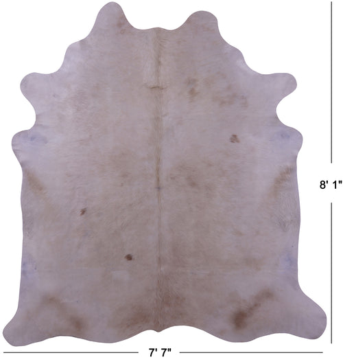 Beige Natural Cowhide Rug - XX-Large 8' 1
