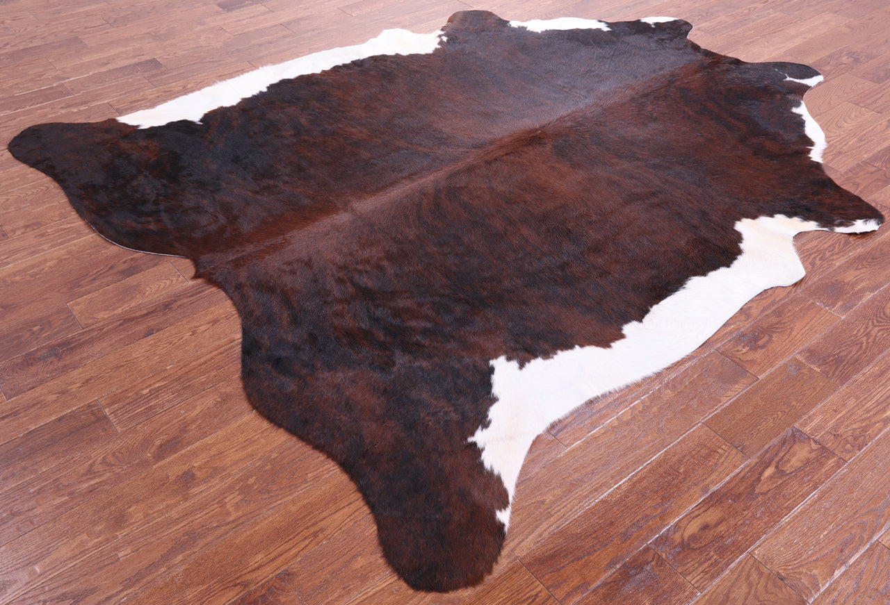 Dark Brindle Natural Cowhide Rug - XX-Large 8' 4"H x 7' 5"W
