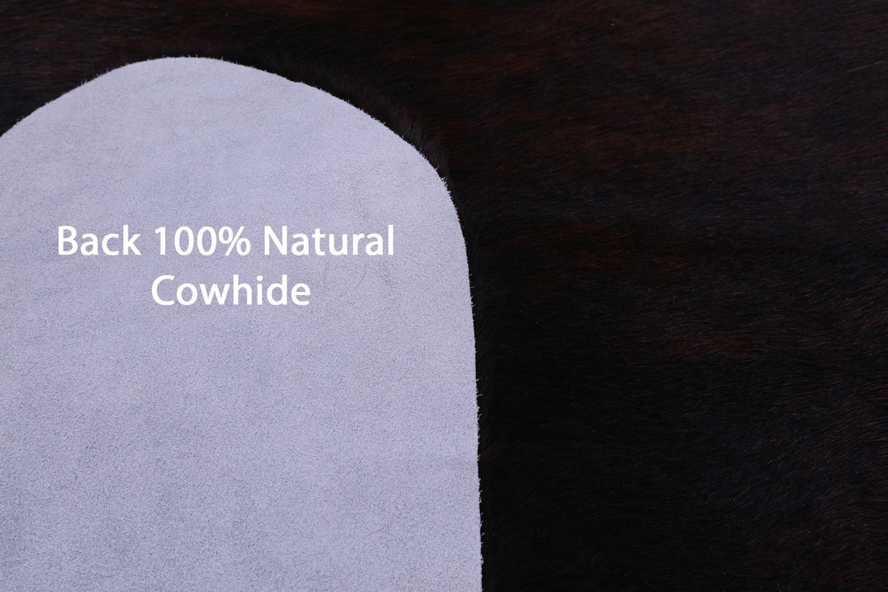 Dark Brindle Natural Cowhide Rug - XX-Large 8' 4"H x 7' 5"W