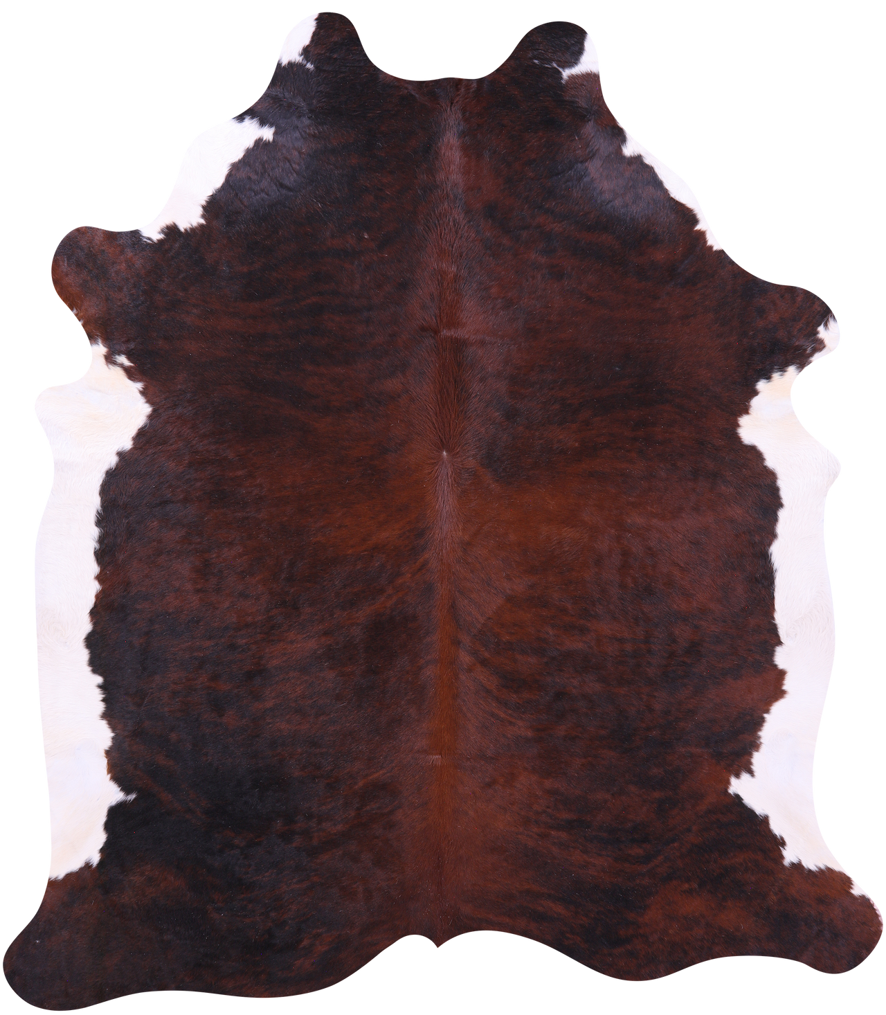 Dark Brindle Natural Cowhide Rug - XX-Large 8' 4"H x 7' 5"W