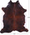 Dark Brindle Natural Cowhide Rug - XX-Large 8' 4"H x 7' 5"W