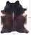Dark Brindle Natural Cowhide Rug - XX-Large 8' 3"H x 7' 2"W