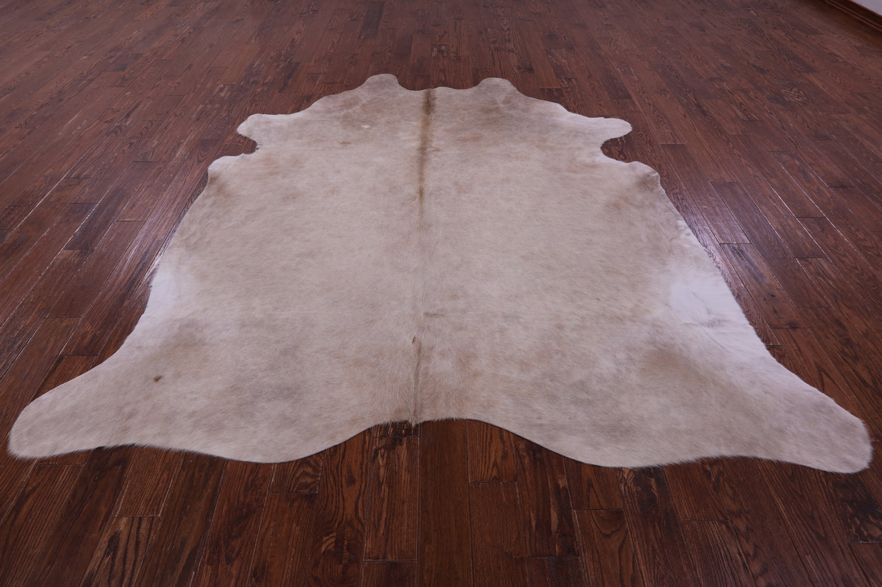 Beige Natural Cowhide Rug - XX-Large 8' 0"H x 7' 9"W