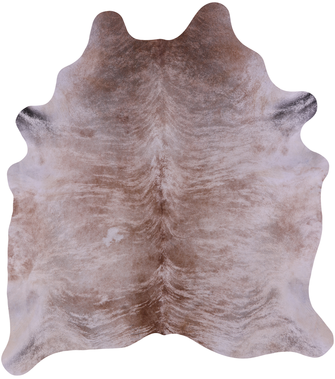 Light Brindle Natural Cowhide Rug - XX-Large 8' 6"H x 7' 6"W