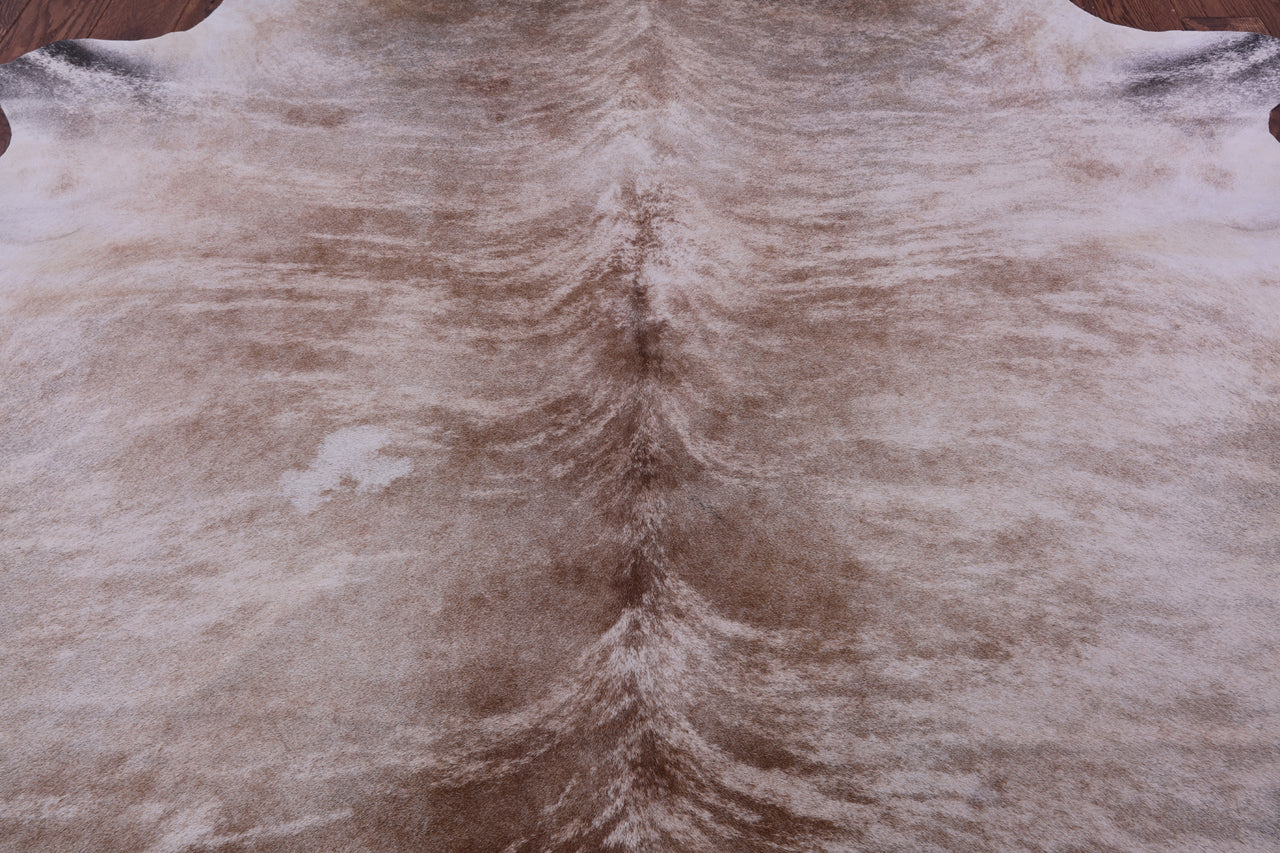 Light Brindle Natural Cowhide Rug - XX-Large 8' 6"H x 7' 6"W