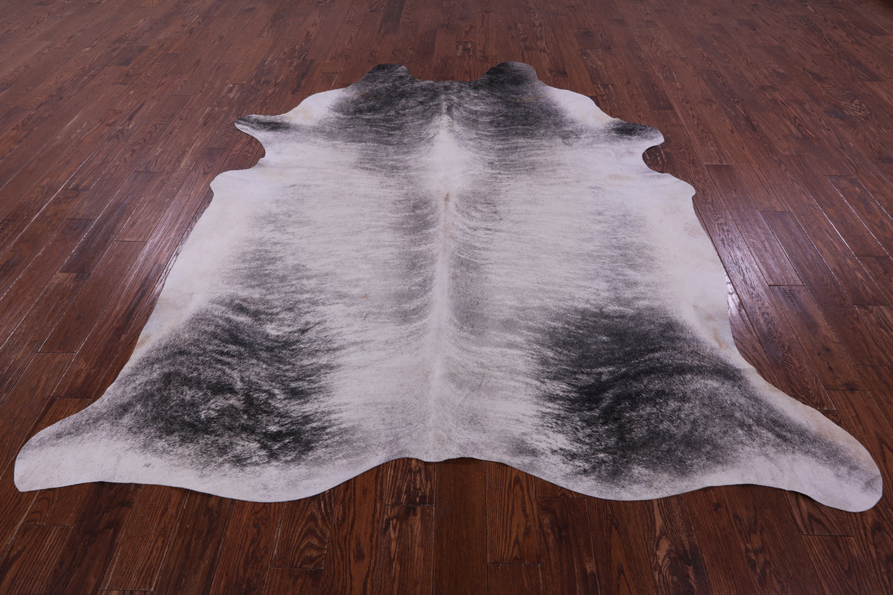 Grey Brindle Natural Cowhide Rug - XX-Large 8' 5"H x 7' 7"W