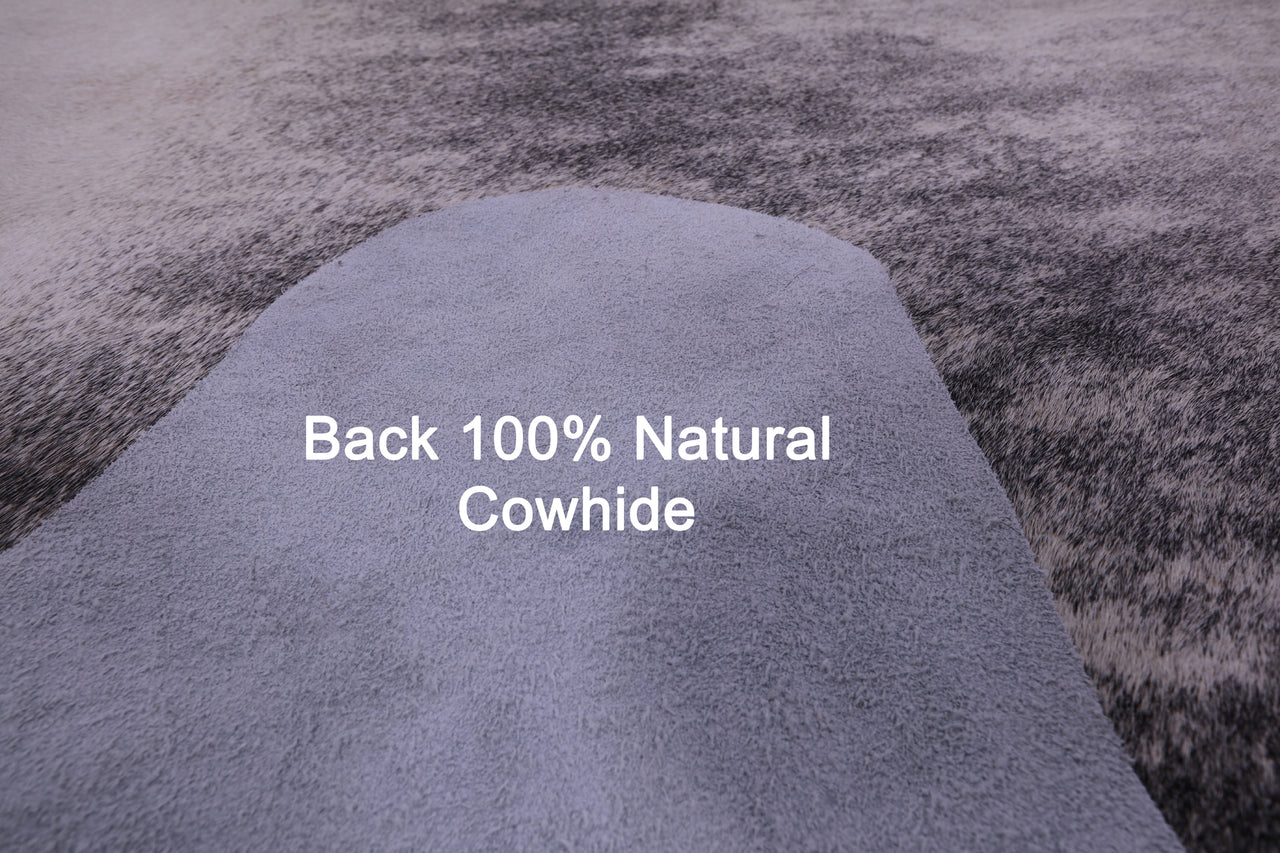 Grey Brindle Natural Cowhide Rug - XX-Large 8' 5"H x 7' 7"W