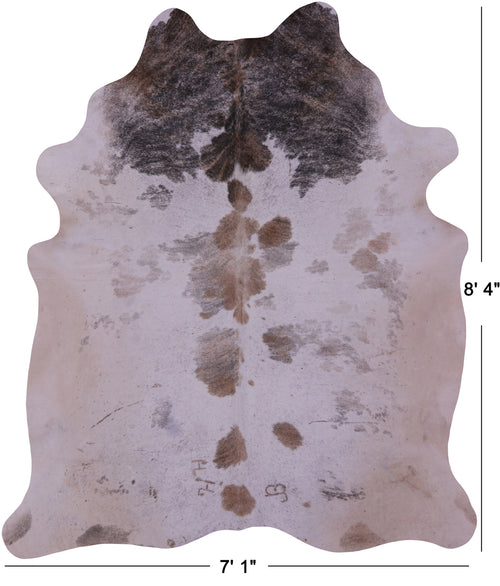 Beige Natural Cowhide Rug - XX-Large 8' 4