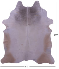 Thumbnail for Beige Natural Cowhide Rug - XX-Large 8' 7
