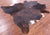 Dark Brindle Natural Cowhide Rug - XX-Large 8' 8"H x 7' 8"W