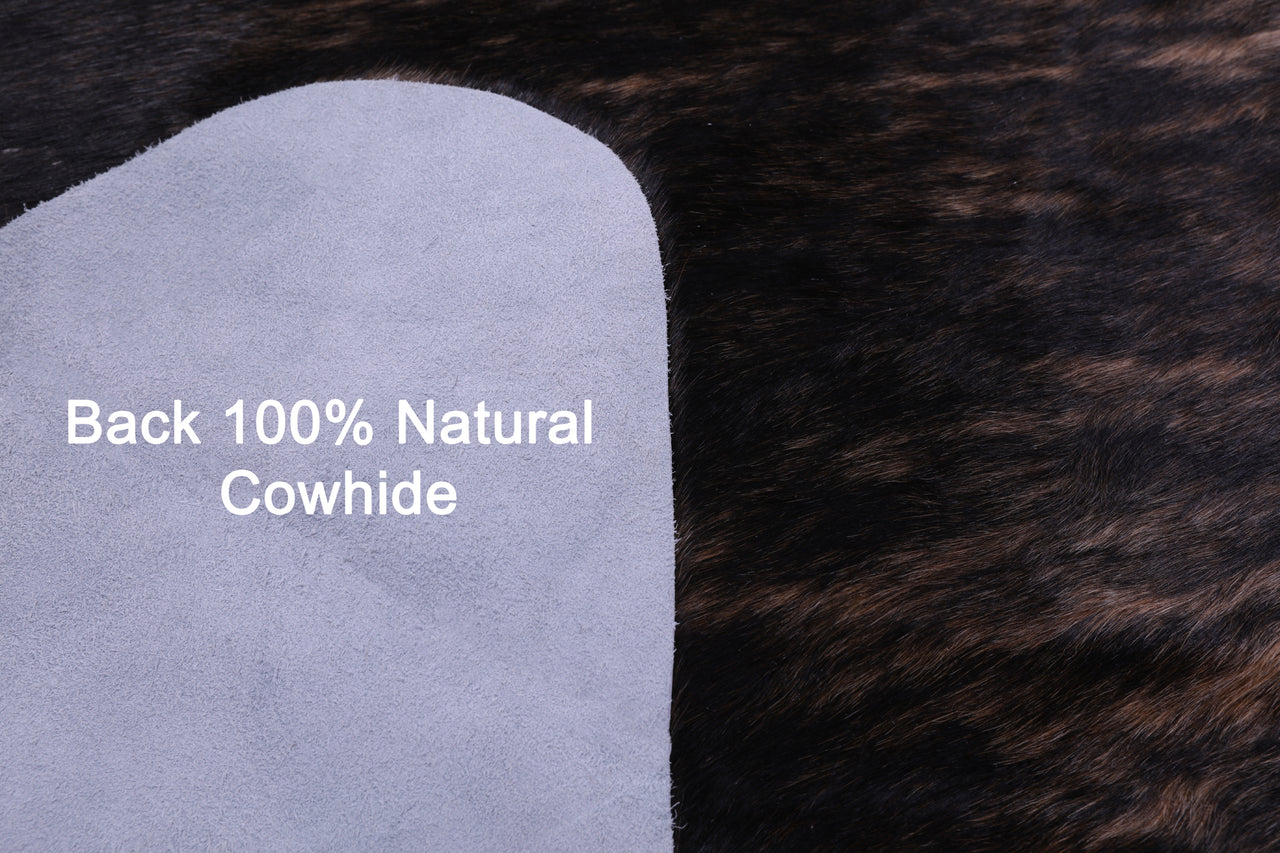 Light Brindle Natural Cowhide Rug - XX-Large 8' 3"H x 7' 7"W