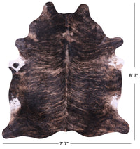 Thumbnail for Light Brindle Natural Cowhide Rug - XX-Large 8' 3