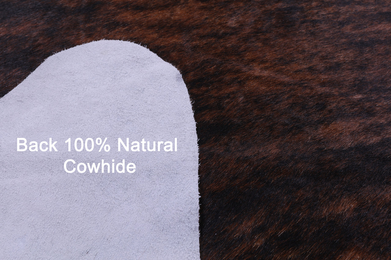 Brindle Natural Cowhide Rug - XX-Large 8' 9"H x 7' 9"W