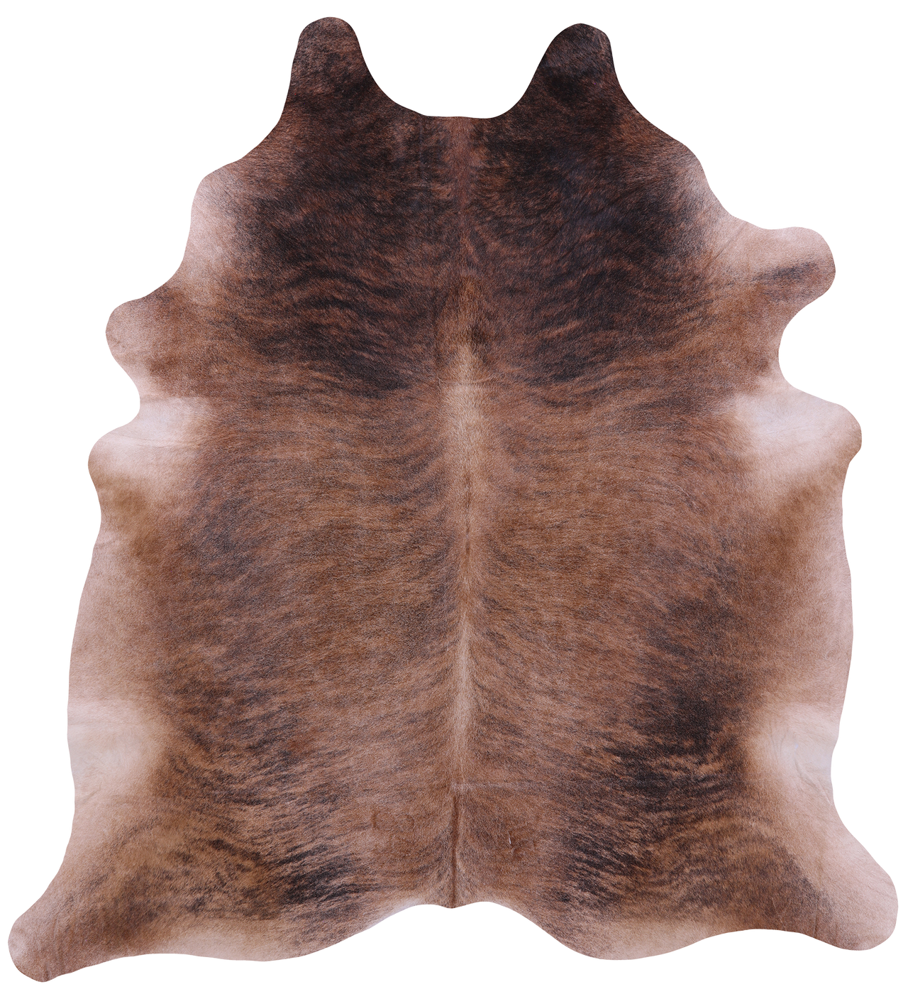 Light Brindle Natural Cowhide Rug - XX-Large 8' 4"H x 7' 7"W