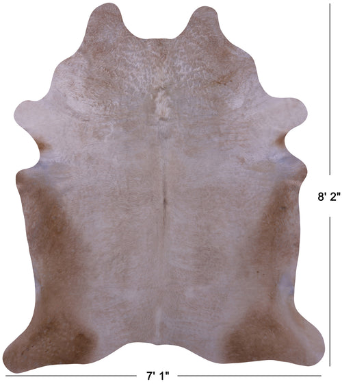 Beige Natural Cowhide Rug - XX-Large 8' 2