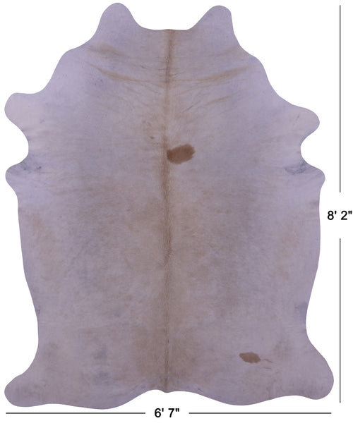 Beige Natural Cowhide Rug - XX-Large 8' 2