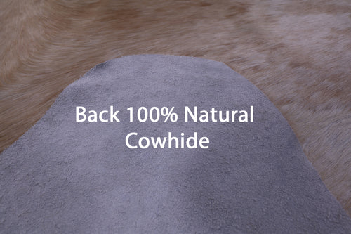 Beige Natural Cowhide Rug - XX-Large 8' 9