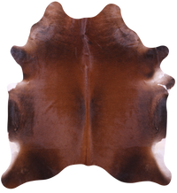 Thumbnail for Brown Natural Cowhide Rug - X-Large 7' 0
