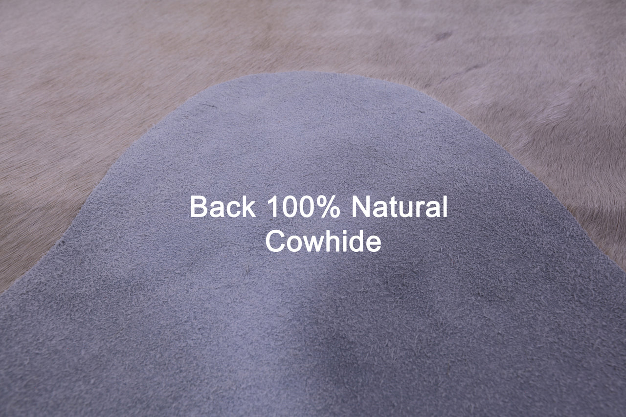 Beige Natural Cowhide Rug - XX-Large 8' 0"H x 7' 0"W