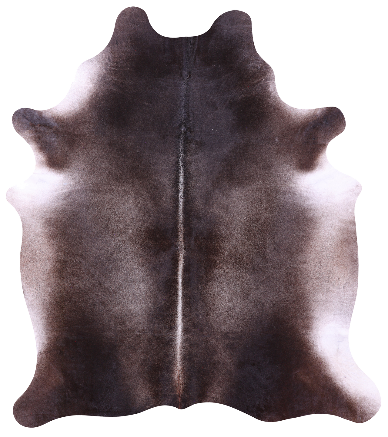 Dark Brown Natural Cowhide Rug - XX-Large 7' 8"H x 6' 8"W
