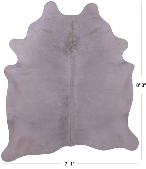 Beige Natural Cowhide Rug - XX-Large 8' 3