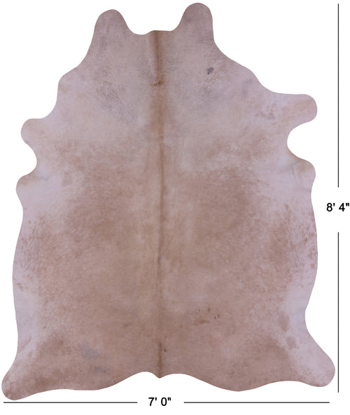 Beige Natural Cowhide Rug - XX-Large 8' 4