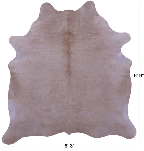 Beige Natural Cowhide Rug - X-Large 6' 9