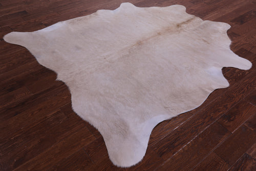 Beige Natural Cowhide Rug - X-Large 6' 9