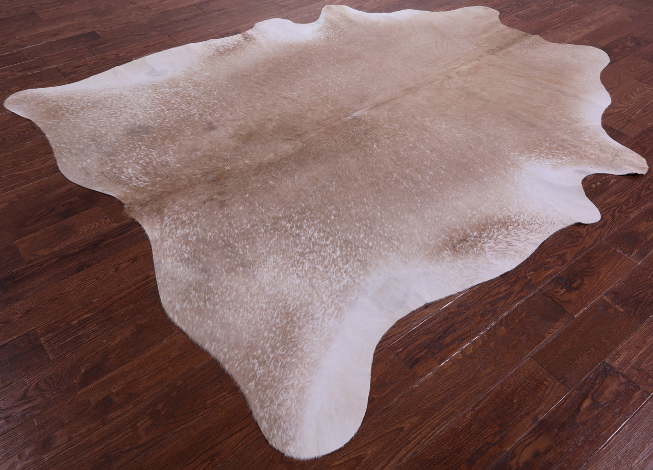 Beige Natural Cowhide Rug - XX-Large 8' 1"H x 6' 9"W