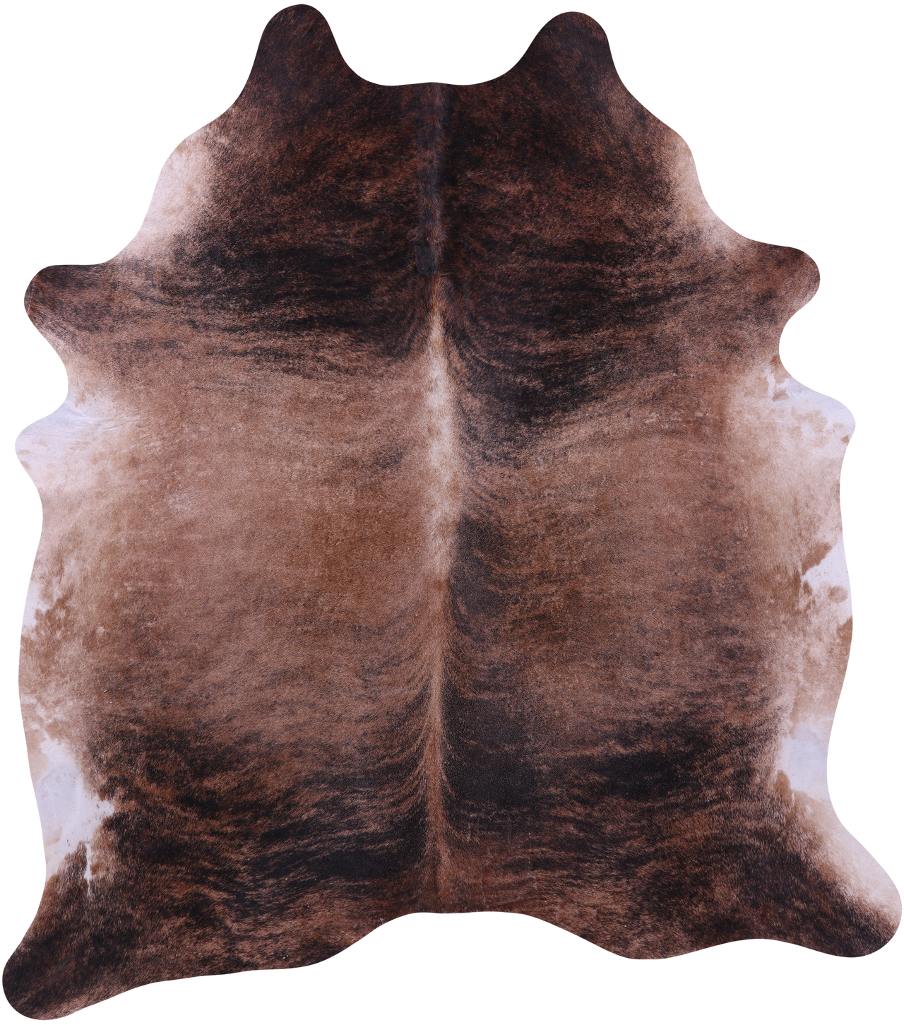 Light Brindle Natural Cowhide Rug - XX-Large 7' 6"H x 6' 8"W