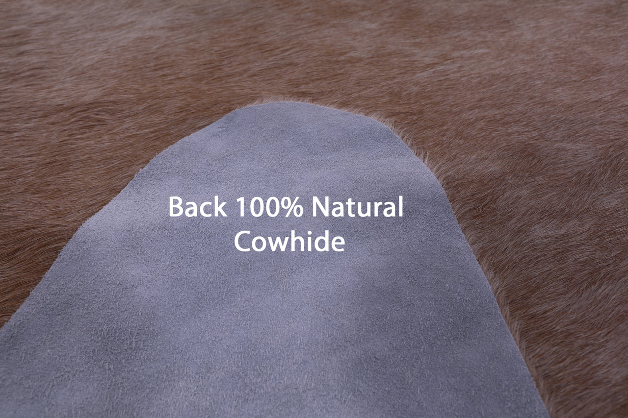 Light Brindle Natural Cowhide Rug - XX-Large 8' 3"H x 7' 1"W