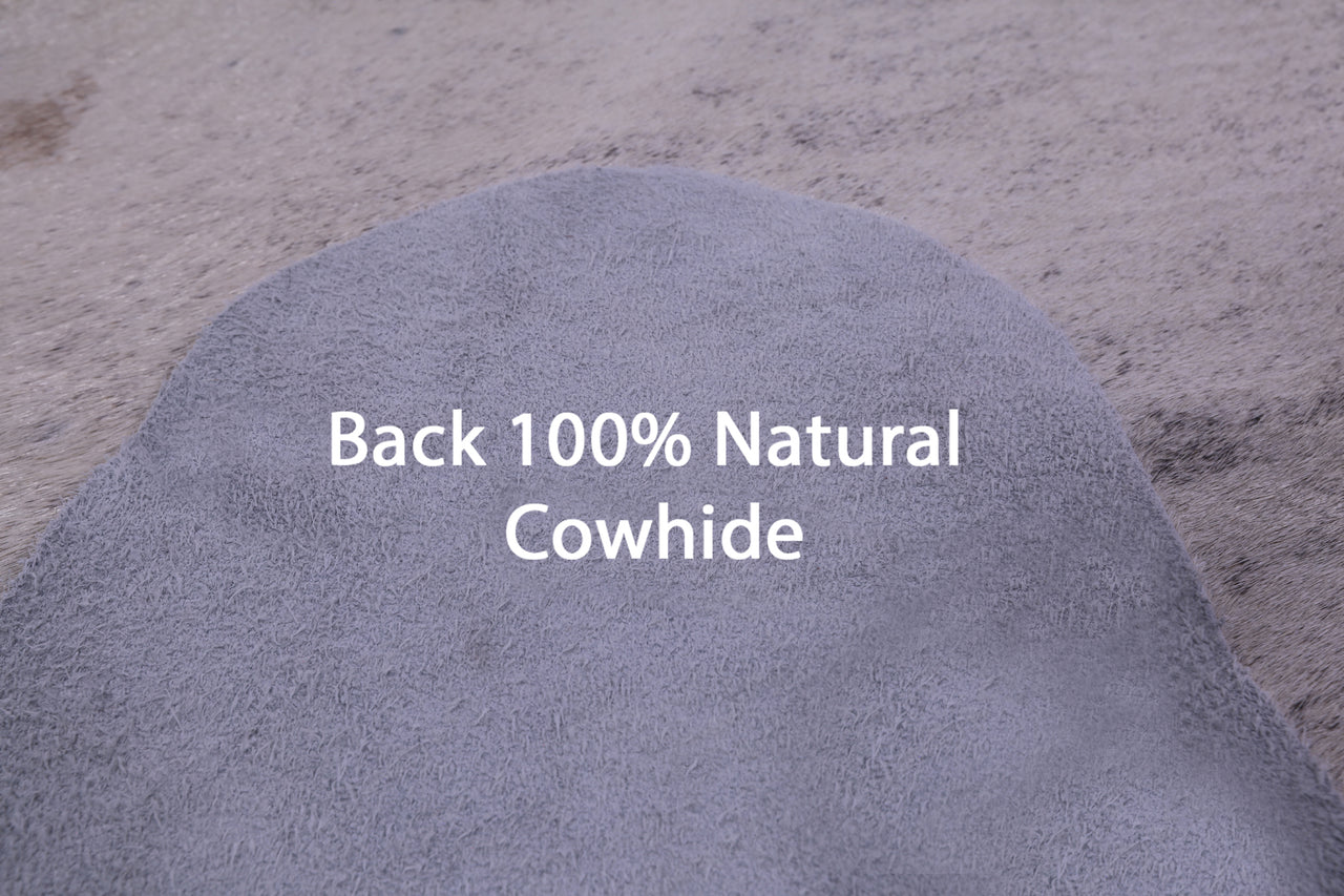 Grey Brindle Natural Cowhide Rug - XX-Large 8' 6"H x 6' 9"W