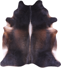 Thumbnail for Dark Brown Natural Cowhide Rug - XX-Large 8' 6
