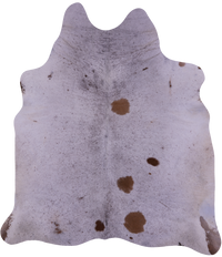 Thumbnail for Brown Salt & Pepper Natural Cowhide Rug - X-Large 7' 0